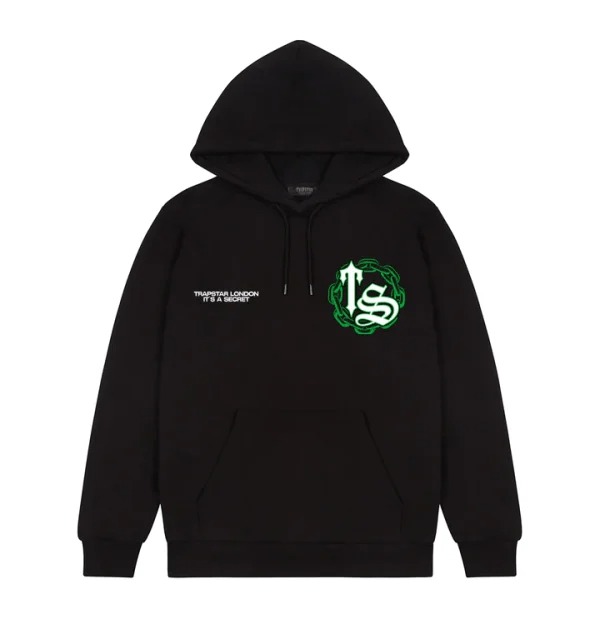 Sudadera con capucha Trapstar Chain Script negra