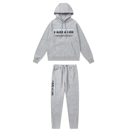 Chándal gris y azul hielo Trapstar Chenille Decoded Chándal gris y azul hielo Trapstar Chenille Decoded
