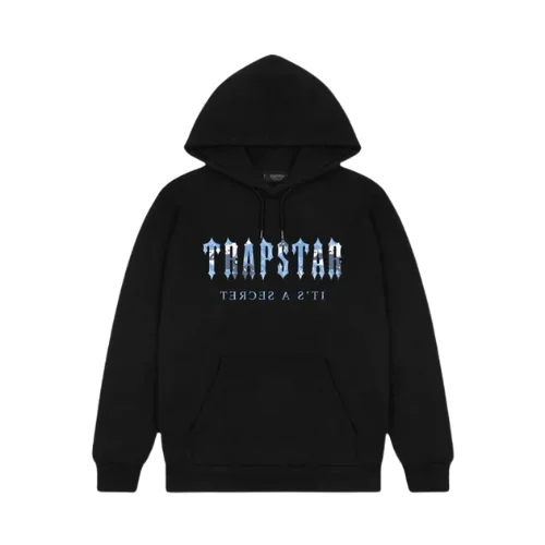 Sudadera con capucha Trapstar Decoded negra y azul