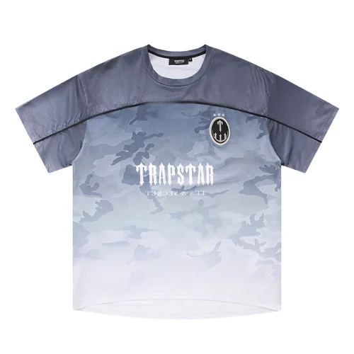Camiseta de fútbol Trapstar negra Black Camo Camiseta de fútbol Trapstar negra Black Camo