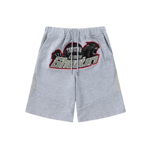 Pantalones cortos Trapstar Shooters grises con detalles rojos