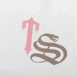 Camiseta blanca Trapstar TS Script White Pink - Image 3